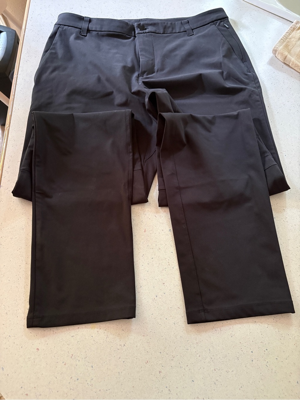 lululemon athletica Men's Black Performance Dress Pants 34Wx38L